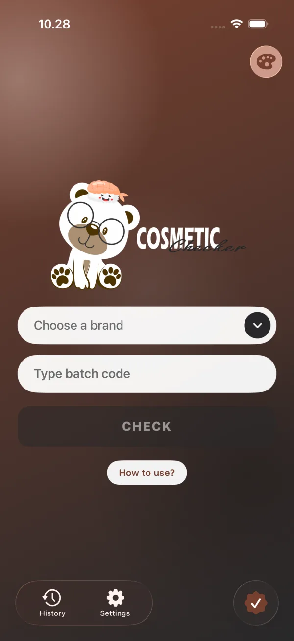 Sushi theme of the check screen